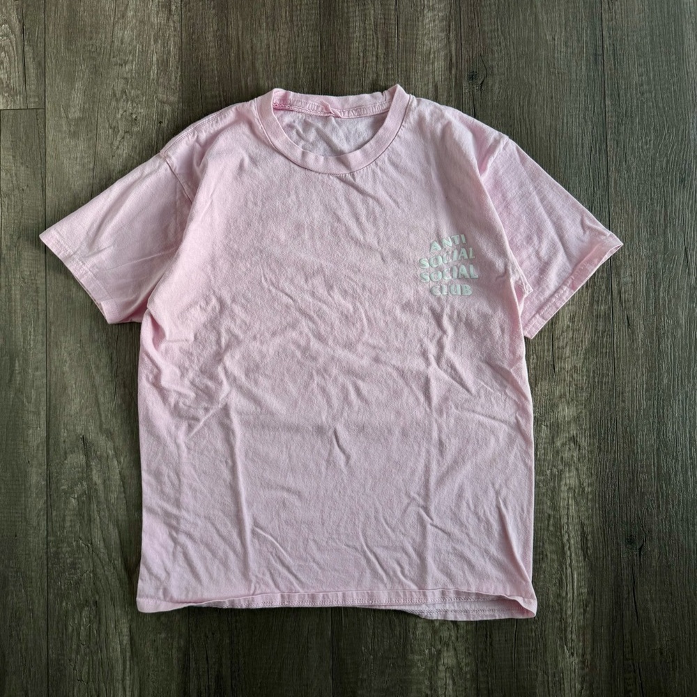 Anti Social Club Pink Cherry Blossom Tee Size S